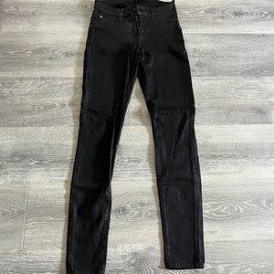 Hudson jeans, black coated